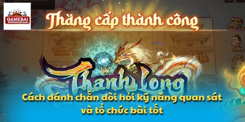 Cách đánh chắn đòi hỏi kỹ năng quan sát và tổ chức bài tốt