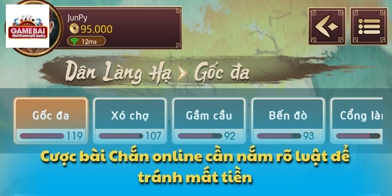 Cược bài Chắn online cần nắm rõ luật để tránh mất tiền