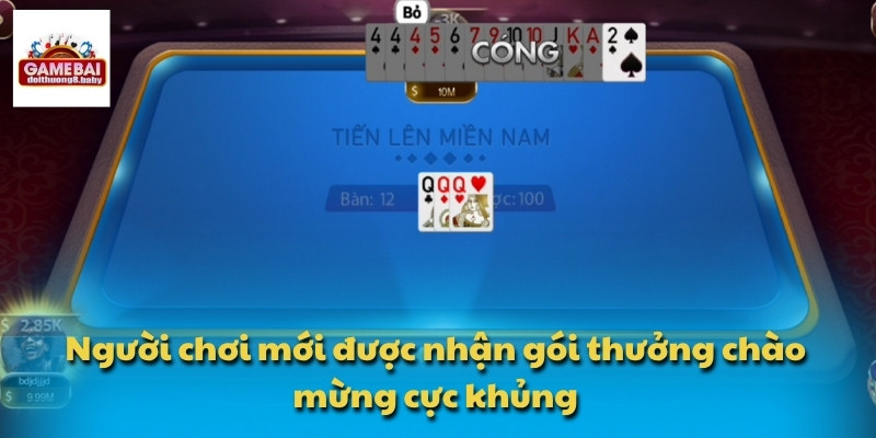 Người chơi mới được nhận gói thưởng chào mừng cực khủng