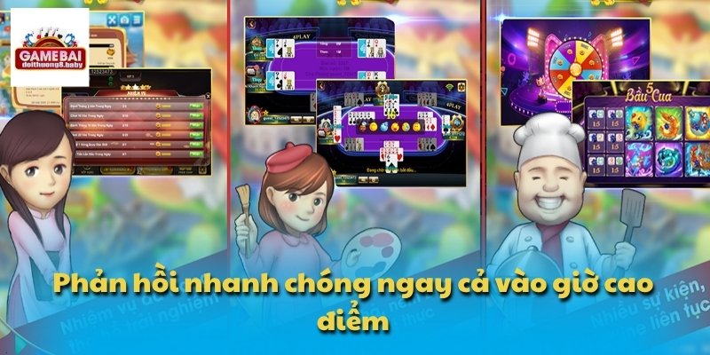 Phản hồi cực kỳ  nhanh chóng ngay cả vào các giờ cao điểm trong ngày