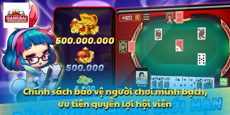 Chính sách bảo vệ người chơi minh bạch, ưu tiên quyền lợi hội viên